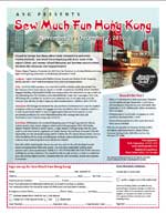 ASG's Sew Much Fun Hong Kong Tour