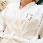 Monogrammed robe