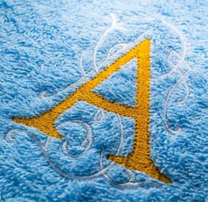 Monogrammed towel