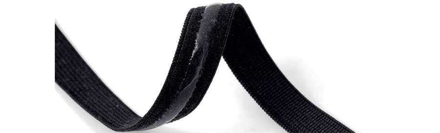 2-inch Wide Thin Ruffled Black Elastic Bands By 1-yard, Waistband Elastic ,  Sewing Elastic