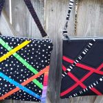 Two bags made with artistic fabric