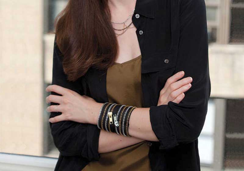 Zipper bracelet by Coats & Clark