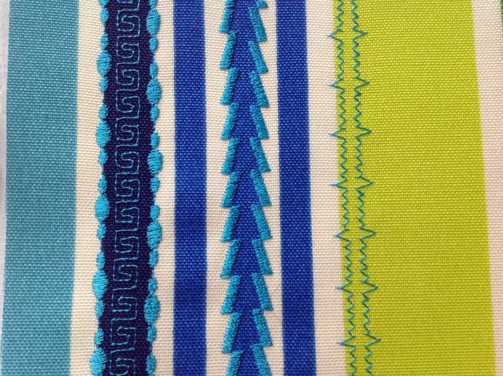 Decorative stitch - stripes