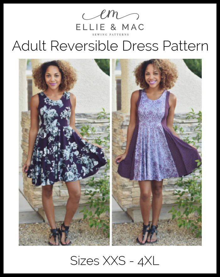 Ellie and Mac Reversible Dress Pattern