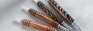 Hand-turned seam ripper and stilettos