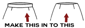 Regular waistband and bandless waistband