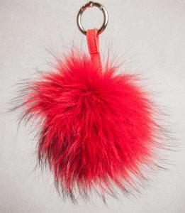 Pompom keychain