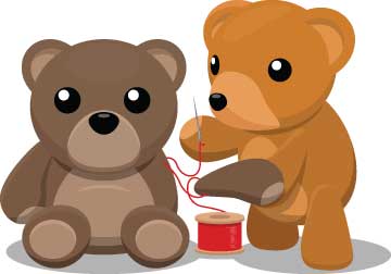 Sewing teddy bears