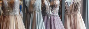 Dresses with sheer fabric