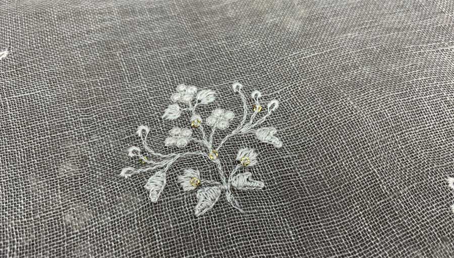 Embroidery on linen