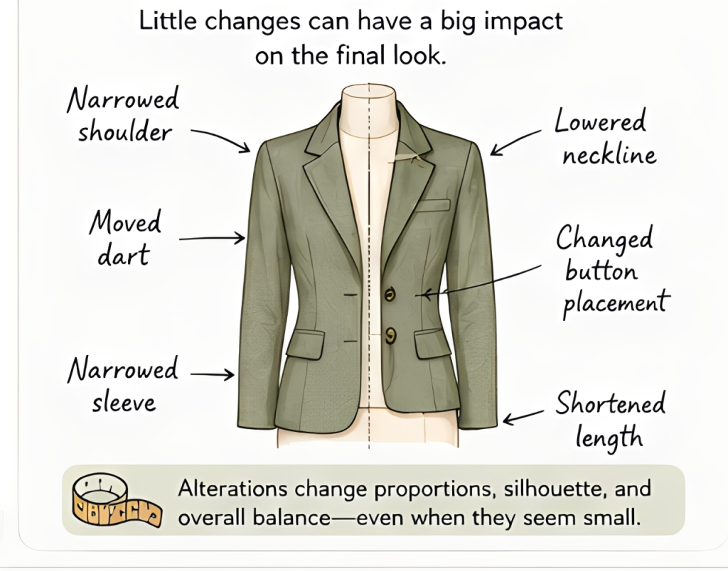 Pattern changes can have a big impact on the final look