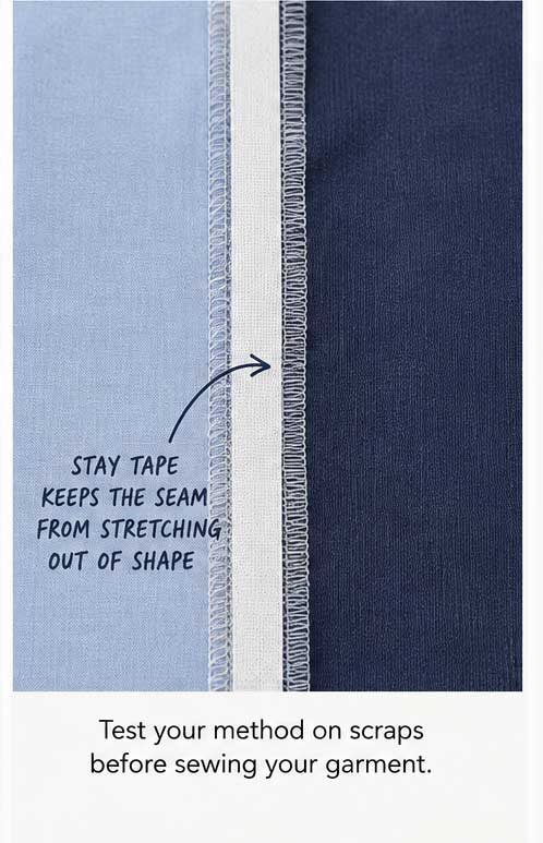 Stabilizing seams