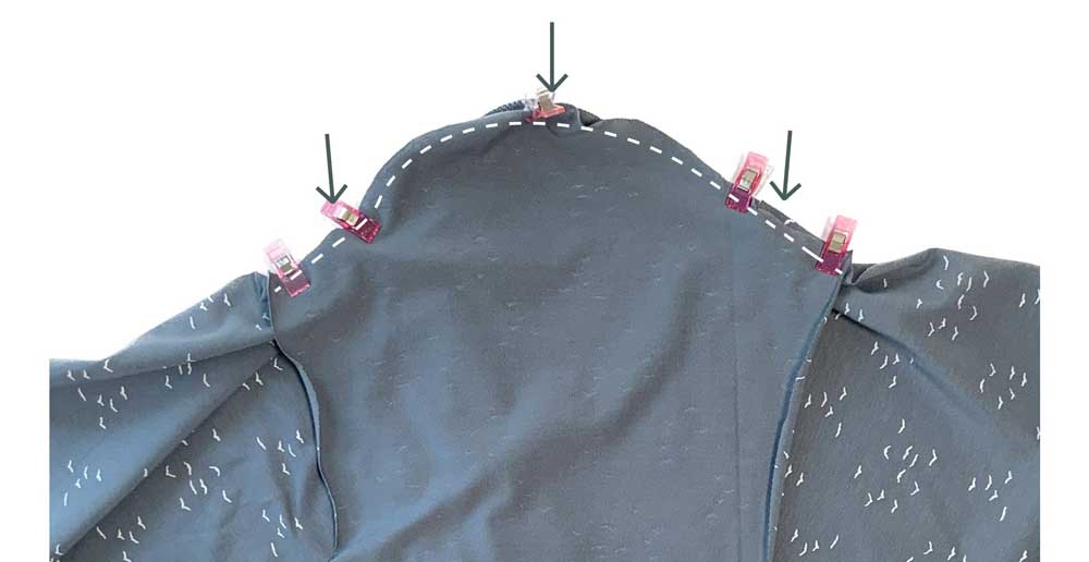 Flat cap sleeve, ready to sew