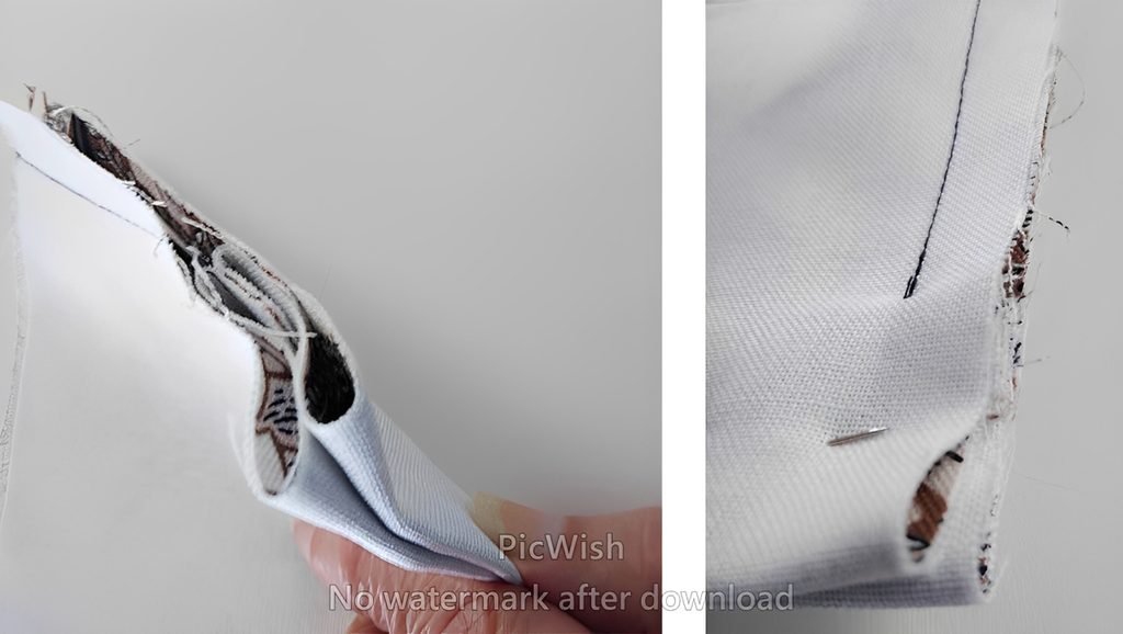 Pleated outside corner instructions
