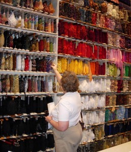 New York Tour photo - Martha shops for trim